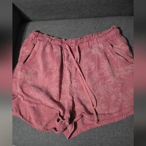 American Eagle Outfitters Floral Pink Athletic Shorts